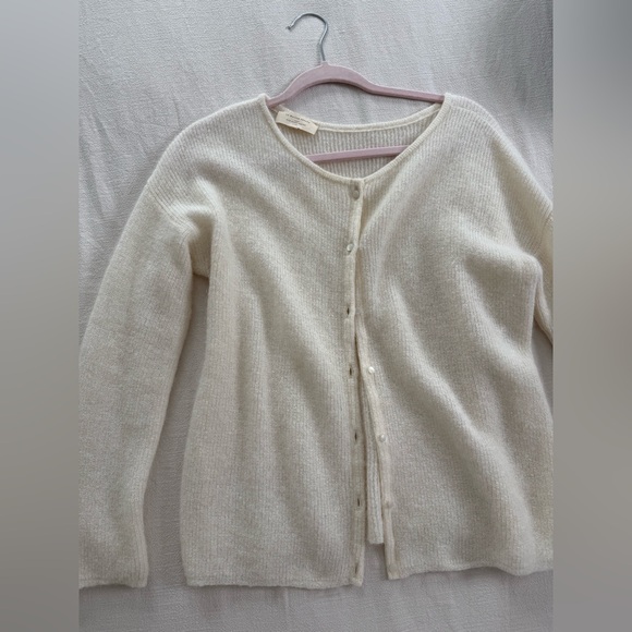 Sezane Gaspard Cardigan Ecru - Picture 2 of 4